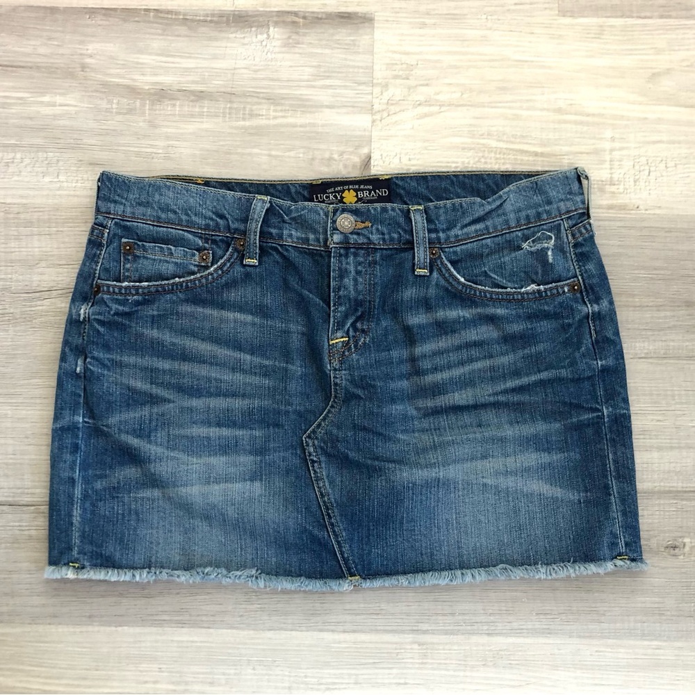 Lucky Brand Blue Denim Mini Skirt